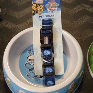 Paw Patrol/TMNT Adjustable Nylon Pet Collar with Character Accents